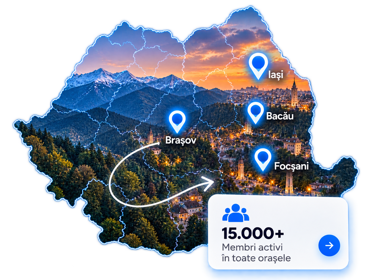 Harta comunităților din România